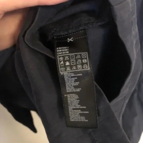 Navy Embroidered Utility Jacket - Picture 7 of 8